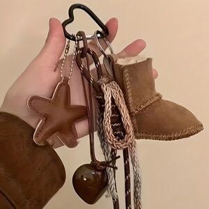 Mini Snow Boot keychain bag charms